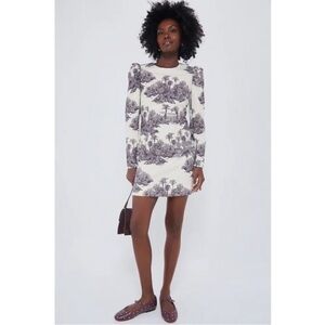 Tuckernuck x India‎ Hicks Black and White Toile Domino Mini Dress